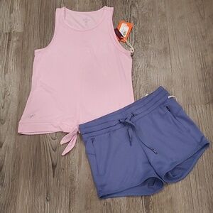 Freely Activewear Front TankTop with Kate Shorts